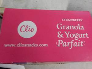 lot 438 image: 10 1.94 oz. Clio Strawberry Granola...