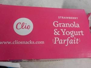 lot 439 image: 10 1.94 oz. Clio Strawberry Granola...