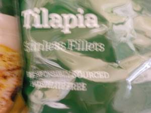 lot 464 image: 3 32 oz. frozen bags Tilapia Skinle...
