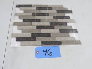 lot 46 image: 66 Sq Ft - MSI Venetian Cafe 11.75 in. x 13.63 in. Glossy Glass Patterned Look Wall Tile