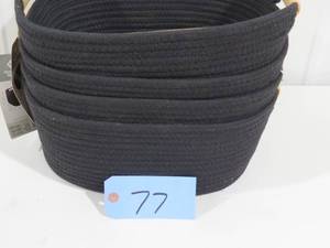 lot 77 image: 4 Piece Lot - Members Mark Black Rope Baskets