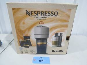 lot 2 image: Nespresso Vertuo Next Coffee and Espresso Machine with Milk Frother, Dark Grey