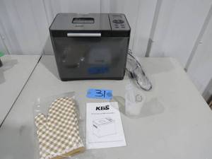 lot 31 image: KBS 2.2lb Stainless Steel Bread Machine 19 Preset Menu Settings