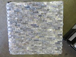 lot 44 image: 23 Sq Ft - Emperador Splitface Mosaic Tile 12.09 x 11.93 (1 sq ft) per tile