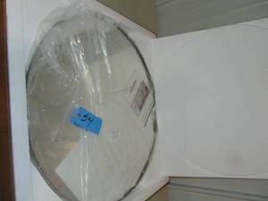 lot 54 image: ANDY STAR 30 In Round Circle Mirror with Stainless Steel Metal Frame T03-S-10-C00305S