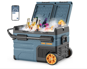 lot 10 image: Rock&Rocker 12 Volt Car Dual Zone Refrigerator and Freezer 37Q With App Control