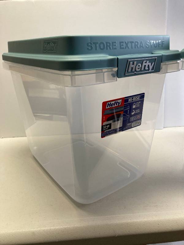 Hefty Storage Bins  OFFICE #213 - NEW CHAIRS, OFFICE & SHIPPING