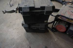 lot 20 image: 2 - Plastic Battery Storage Boxes