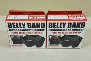 lot 83 image: 2 Belly Band Concealment Holster -Medium, Black