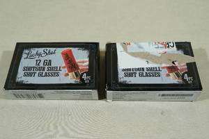 lot 100 image: 2 New 4 Piece Sets of Shotgun Shell Shot Glasses