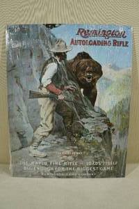 lot 122 image: Remington Repeating Rifle Metal Sign - Vintage Look - Made in USA