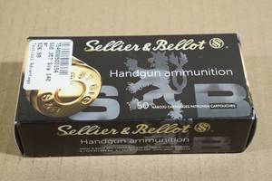 lot 128 image: 50 Sellier & Bellot .357 Sig 140 Gr FMJ Ammo