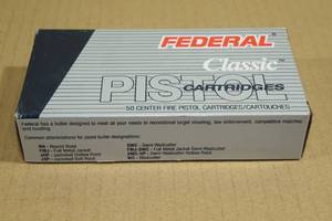 lot 130 image: 50 Federal Classic .357 Sig 125 Gr FMJ Ammo
