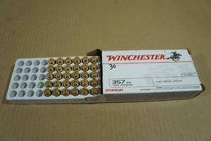 lot 133 image: 30 Winchester .357 Sig 125 Gr FMJ Ammo