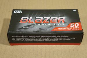 lot 139 image: 50 CCI Blazer 9mm Luger 115 Gr FMJ Aluminum Case Ammo