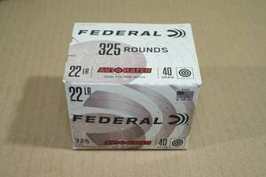 lot 154 image: 325 Federal Automatch .22 LR 40 Gr Solid Ammo