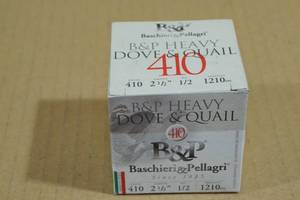 lot 168 image: 25 B&P Heavy Dove & Quail .410 Gauge 2-12 8 Shot Shotshells