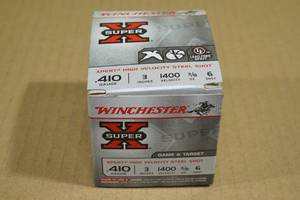 lot 169 image: 25 Winchester Super-X .410 Gauge 3 Steel 6 Shot Shotshells