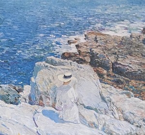 lot 64 image: Framed American Impressionism Print