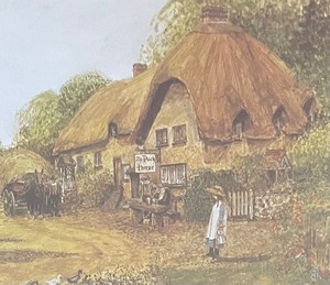 lot 109 image: Victorian Style Pack Horse Inn Framed Print by E. Picton