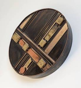 lot 20 image: Awesome Mid Century Metal Wall Sculpture