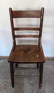 lot 47A image: Vintage Wood Chair