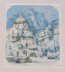 lot 106 image: Five Framed Vintage Castle  Chateau Prints