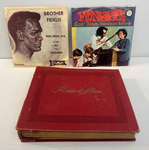 lot 2 image: Book Full Of 45 Albums Including The Monkees And More