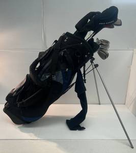 lot 10 image: Group Of Misc. Golf Clubs And Bag Including DM, Allied And More