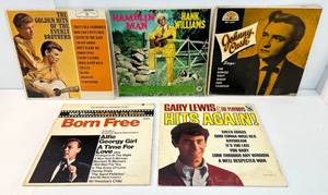 lot 24 image: Group Of Misc. Vintage Albums Including Johnny Cash , Hank WIlliams  And More