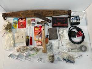 lot 32 image: Group Of Misc. Garage Hardware And More