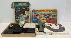 lot 47 image: Two Vintage Slot Tracks 1 Matchbox Incomplete (Missing Cars) 1 Eldon Sky High Incomplete (Missing Cars)