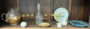 lot 64 image: Shelf Full Of Vintage Items