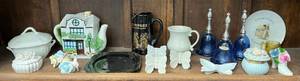 lot 65 image: Shelf Full Of Vintage Items