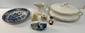 lot 68 image: Group Of Vintage Items Including Delfts,Goebel, Homer Laughlin And More