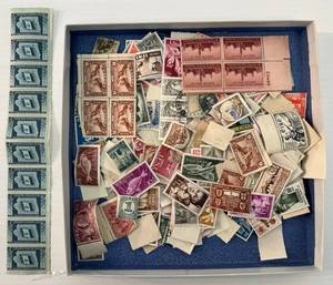 lot 91 image: Group Of Misc. Used And Unused Vintage Stamps