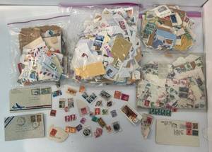 lot 93 image: Box Of Misc. Vintage Stamps