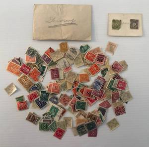 lot 95 image: Group Including Vintage German Stamps And Japanese