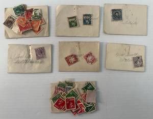 lot 103 image: Group Of Misc. Vintage Stamps Including Norway, Chile And More