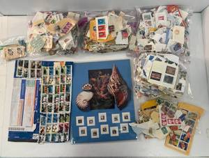 lot 107 image: Box Of Misc. Vintage Stamps