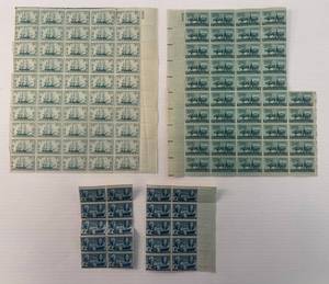lot 121 image: Group Of Misc. Vintage Sheets Of Unused Stamps