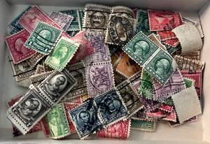lot 127 image: Group Of Misc. Vintage Stamps Including 30 Cent Buffalo And More