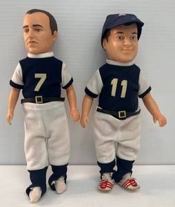 lot 174 image: Vintage Abbott & Costello Whos On First Collector Dolls (1 Missing Hat And Shoes)