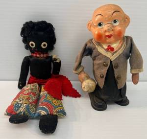 lot 151 image: Group Of Two Very Old Dolls 1 Vodoo Doll