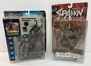 lot 161 image: Pair Of Vintage Mc Farlane Spawn Action Figure In Original Boxes (Boxes Are A Little Beat Up)