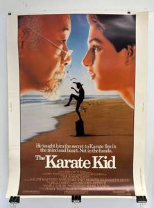 lot 185 image: 1984 30 x 40 Vintage Movie Theatre Poster The Karate Kid