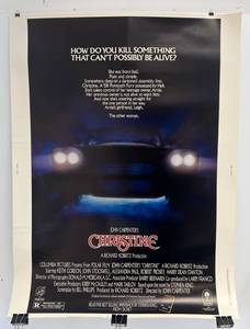 lot 187 image: 30 x 40 Vintage Movie Theatre Poster  John Carpenters Christine