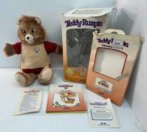 lot 212 image: Vintage Teddy Ruxpin Animated Talking Toy In Original Box (Untested)