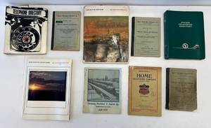 lot 229 image: Group Of Misc. Vintage Railroad Items Including Telephone Directories And More