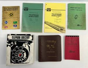 lot 231 image: Group Of Misc. Vintage Railroad Items Including Telephone Directories And More
